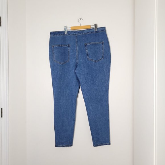 Pretty Little Thing Denim Blue Jeans Skinny Stretch Plus Size Womens 1X Casual - Picture 5 of 13